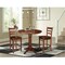 International Concepts 36 in. Round Pedestal Counter Height Table with 2 Emily Counter Height Stools - 3 Piece Set K581-36RT-27-S6172-2 - alternate 1